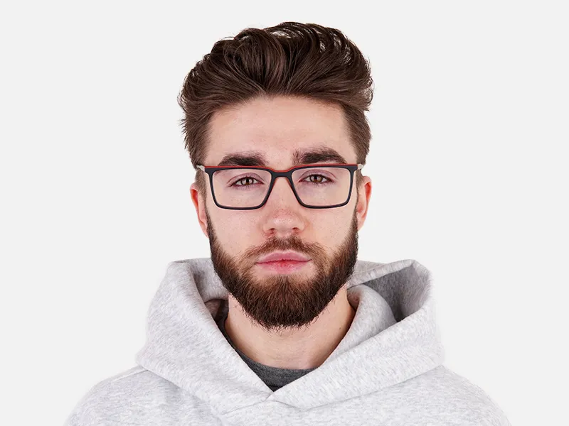 black and red rectangular glasses frames-2