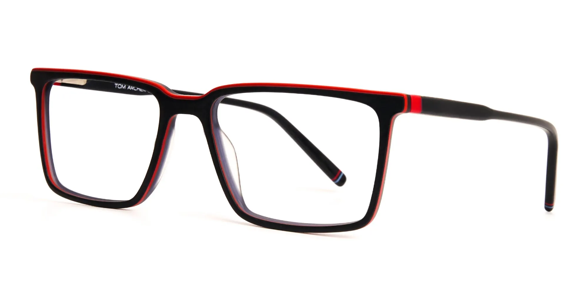black and red rectangular glasses frames-2