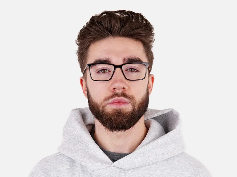 dark purple rectangular full rim glasses frames-2