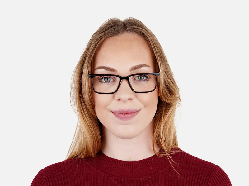 dark purple rectangular full rim glasses frames-2