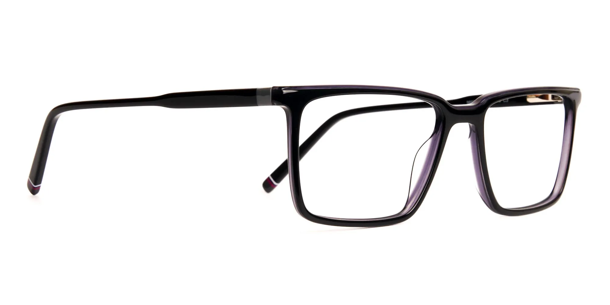 dark purple rectangular full rim glasses frames-2