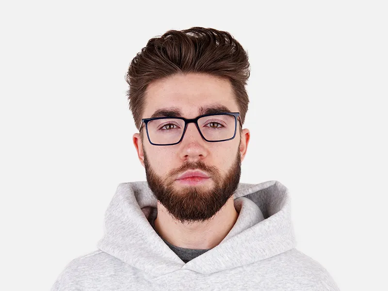 navy blue and red rectangular glasses frames-2