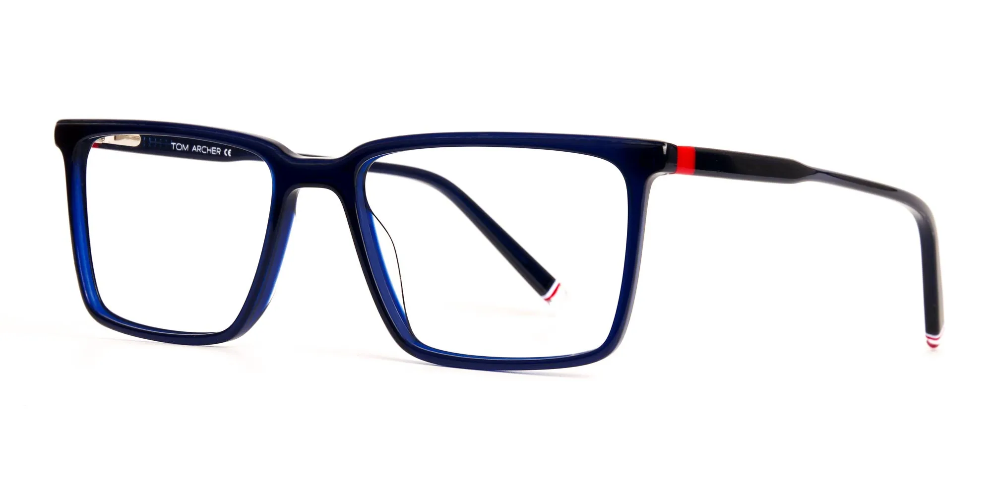 navy blue and red rectangular glasses frames-2