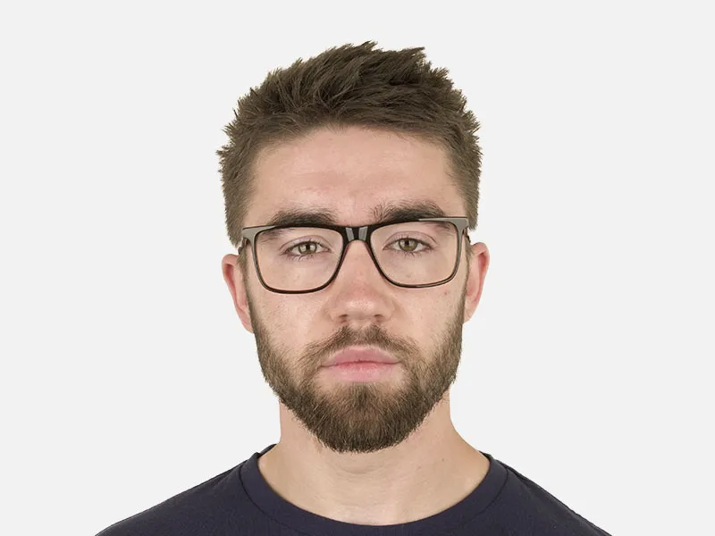 Designer Dark Brown & Red Frame Glasses Men Women - 8