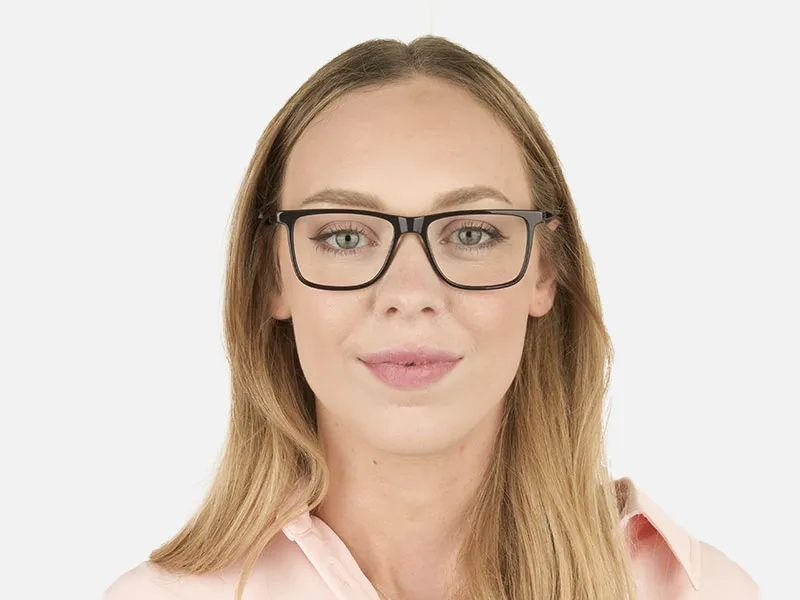 Dark Grey Acetate Glasses in Rectangular - 34