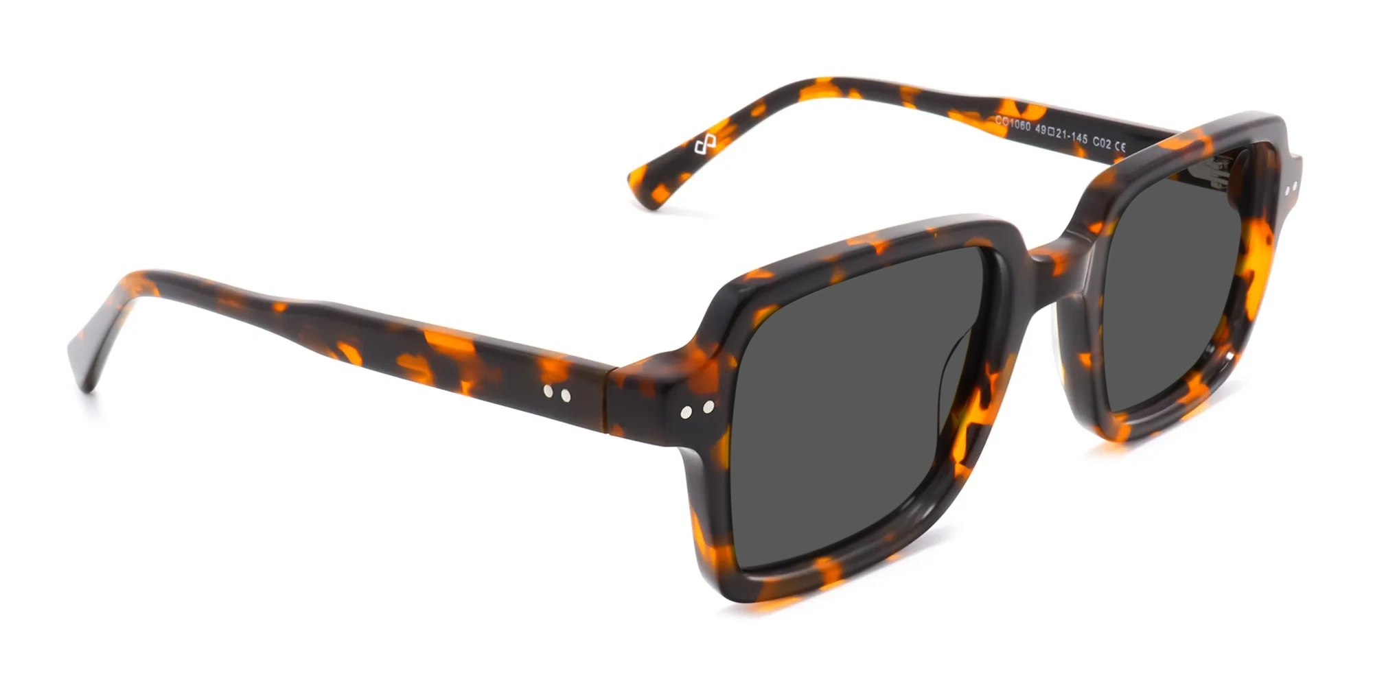 Tortoise Shell Square Sunglasses-2