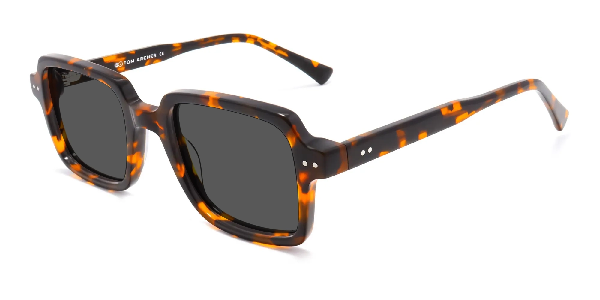 Tortoise Shell Square Sunglasses-3
