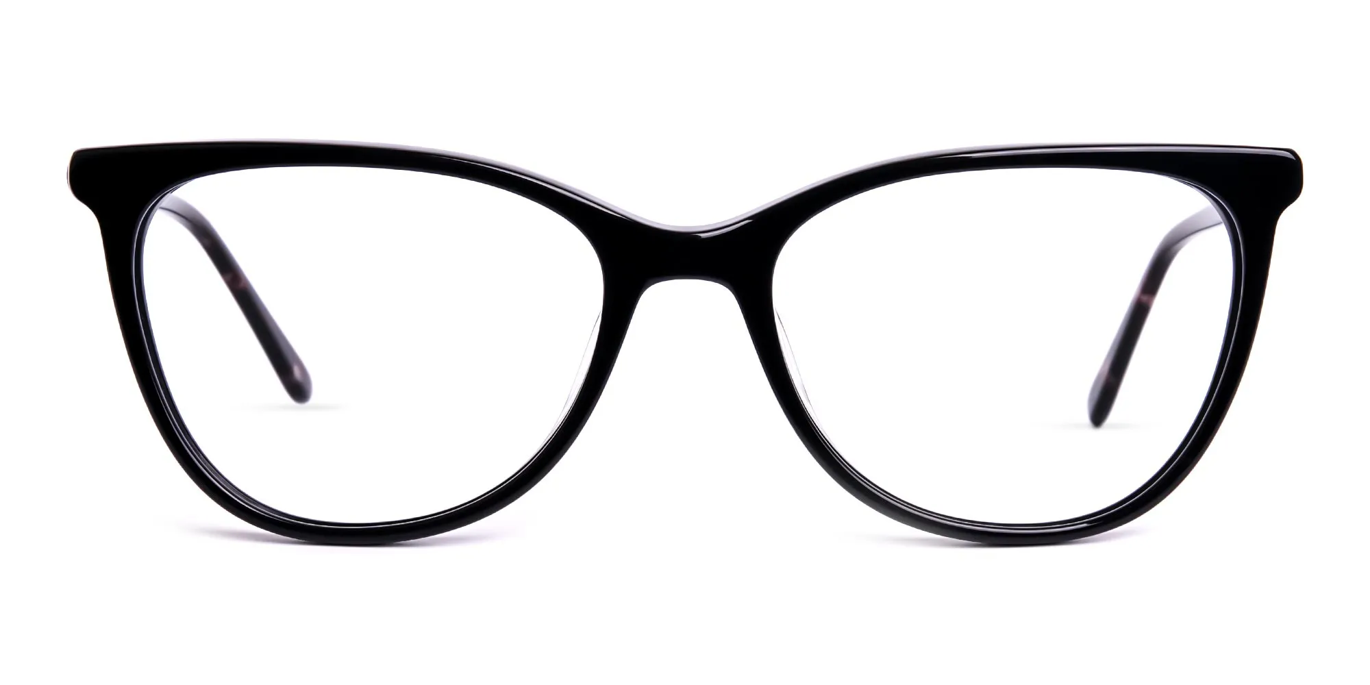 AB6003F/1 - Dark Black Cat Eye Glasses Frames