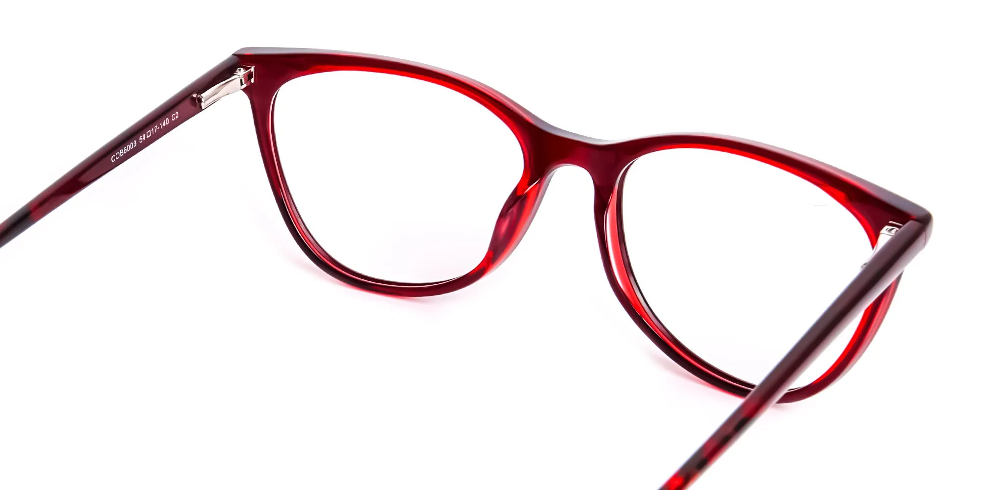 wine red cat eye glasses frames-5
