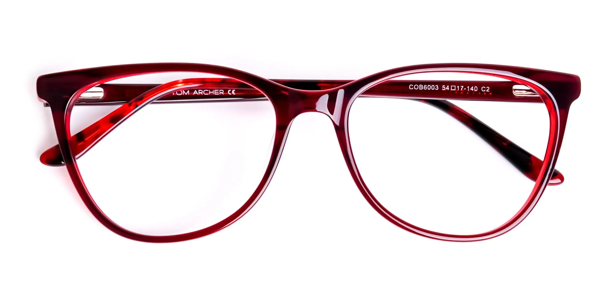 wine red cat eye glasses frames-6
