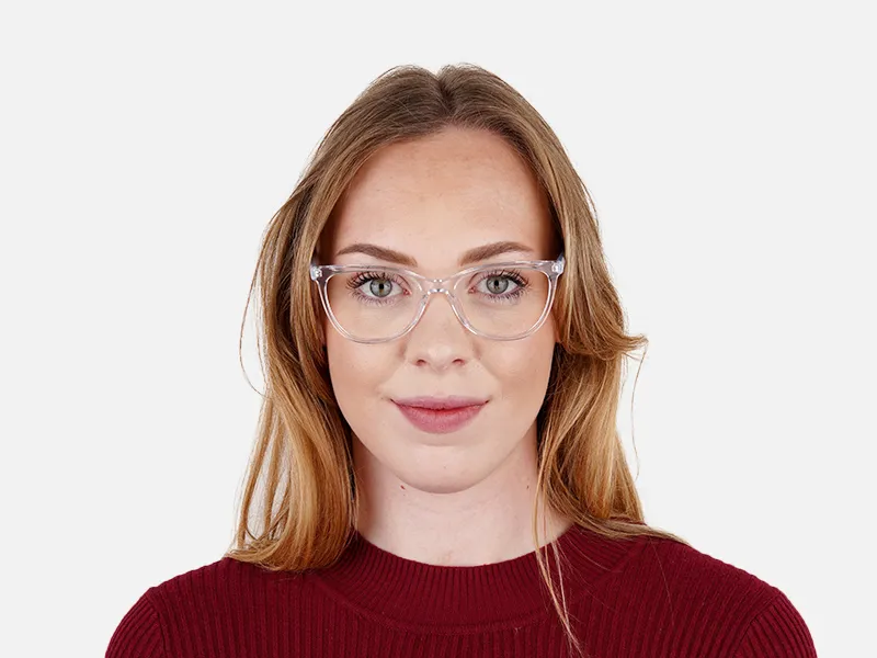 transparent light blue cat eye glasses frames-24