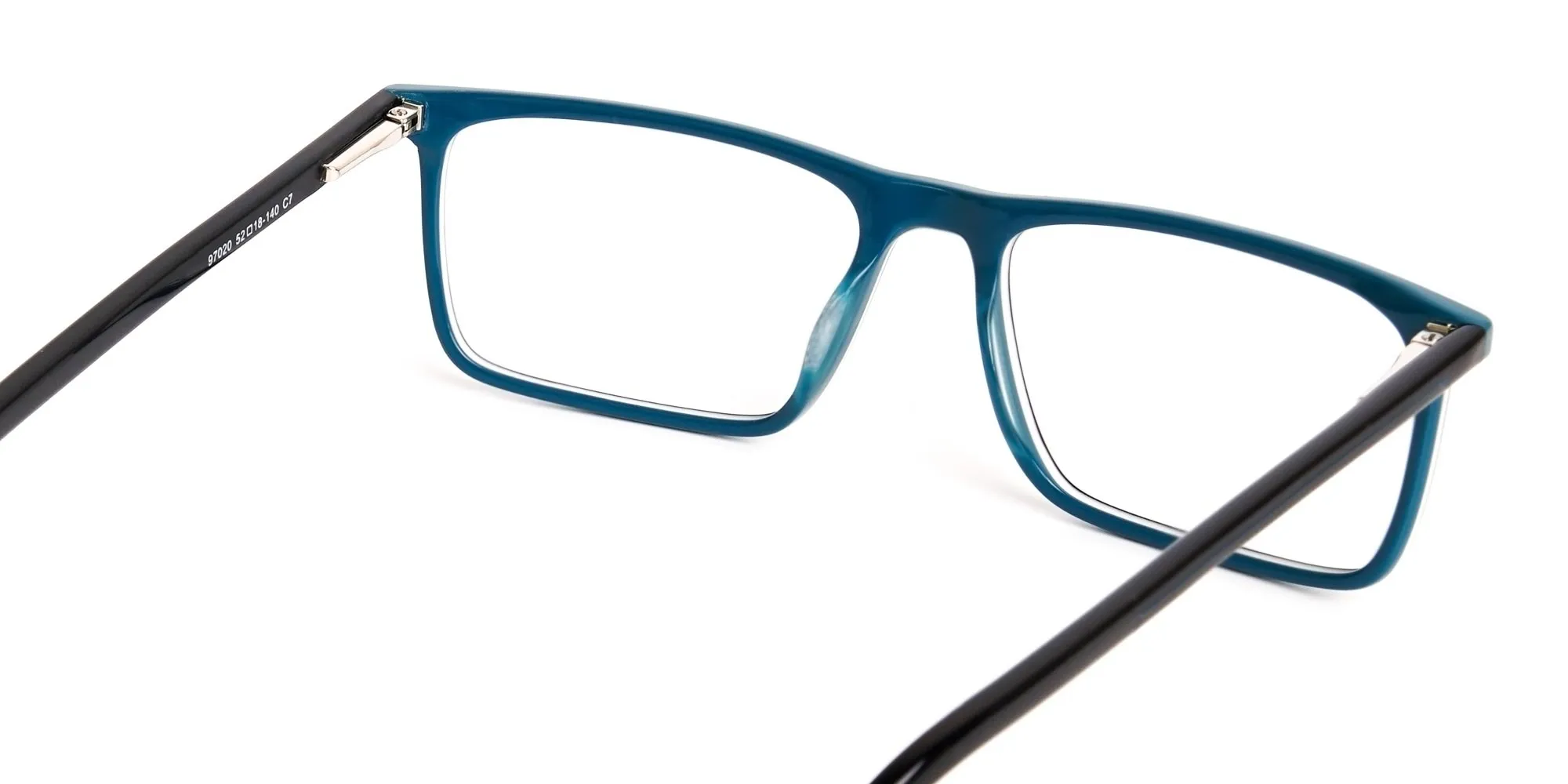 CHESTER 7 medium rectangle eyeglasses with spring hinges, 52-18-140 fit