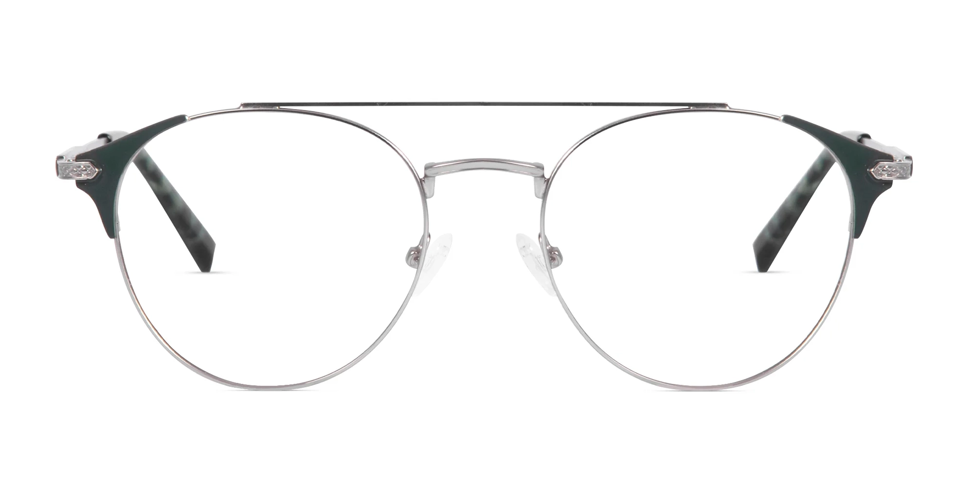 Round Silver Eyeglasses-1