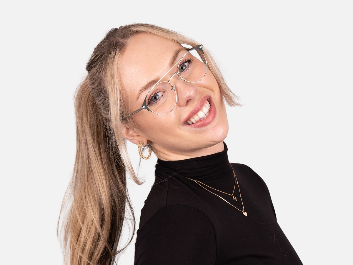 Metal Round Glasses-52