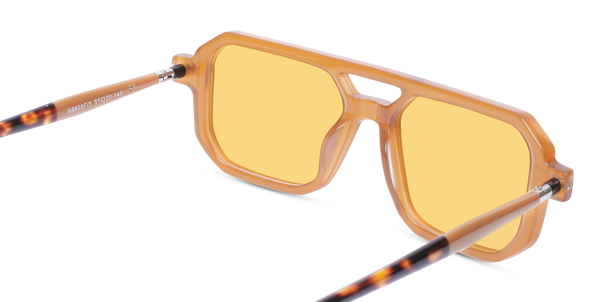 Yellow Tint Rectangular Sunglasses 5