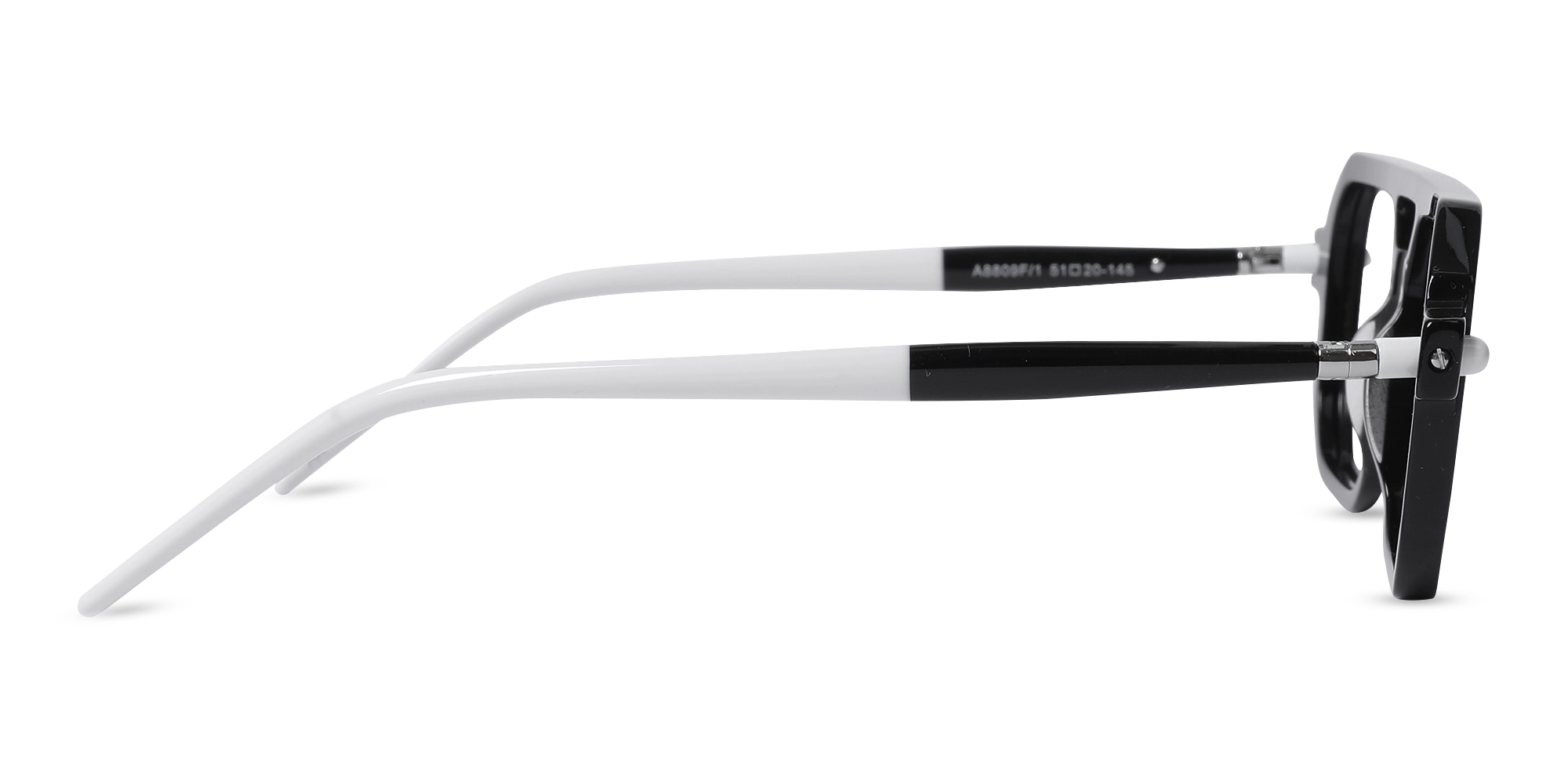 Black Double Bridge Glasses 4