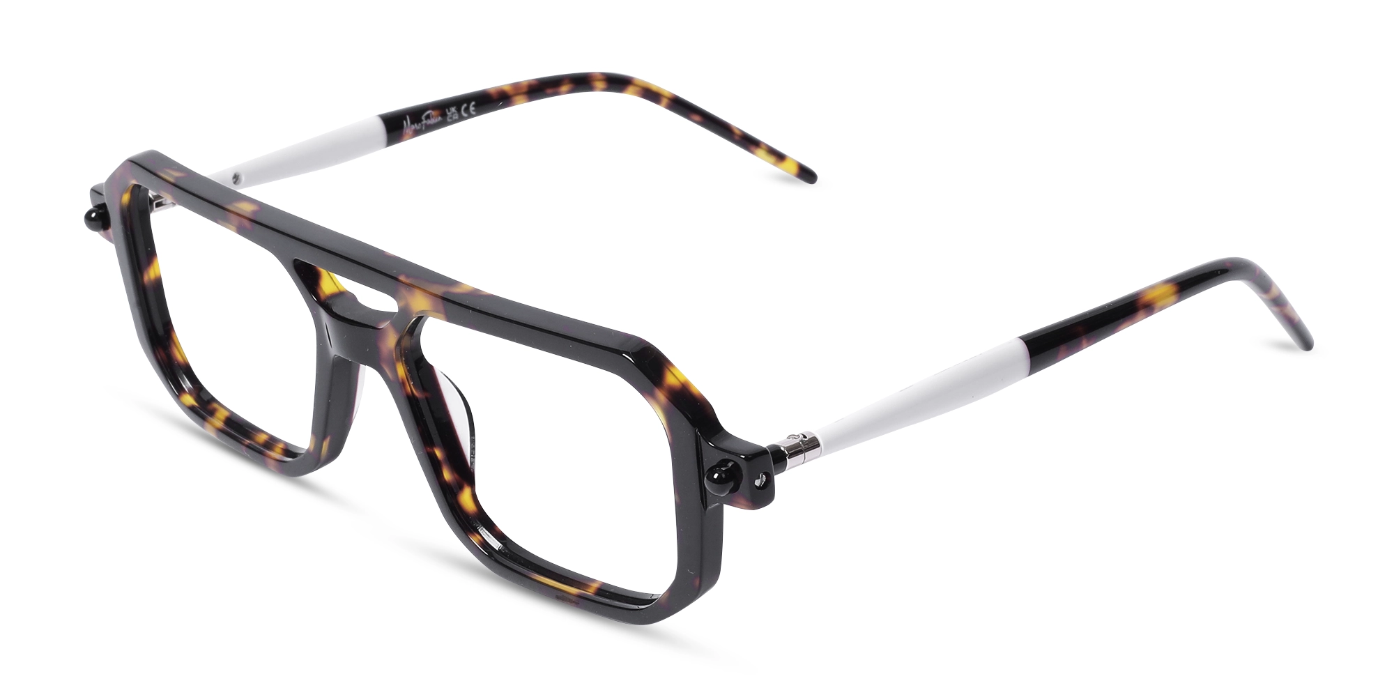 Rectangular Tortoise Glasses 3