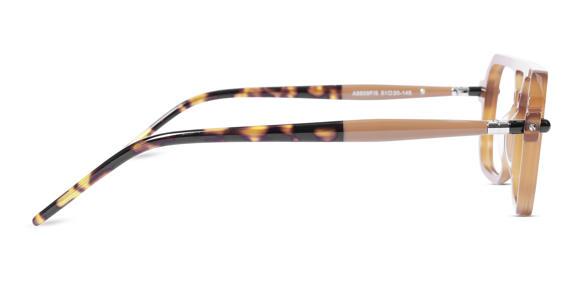 Orange Rectangle Glasses 4