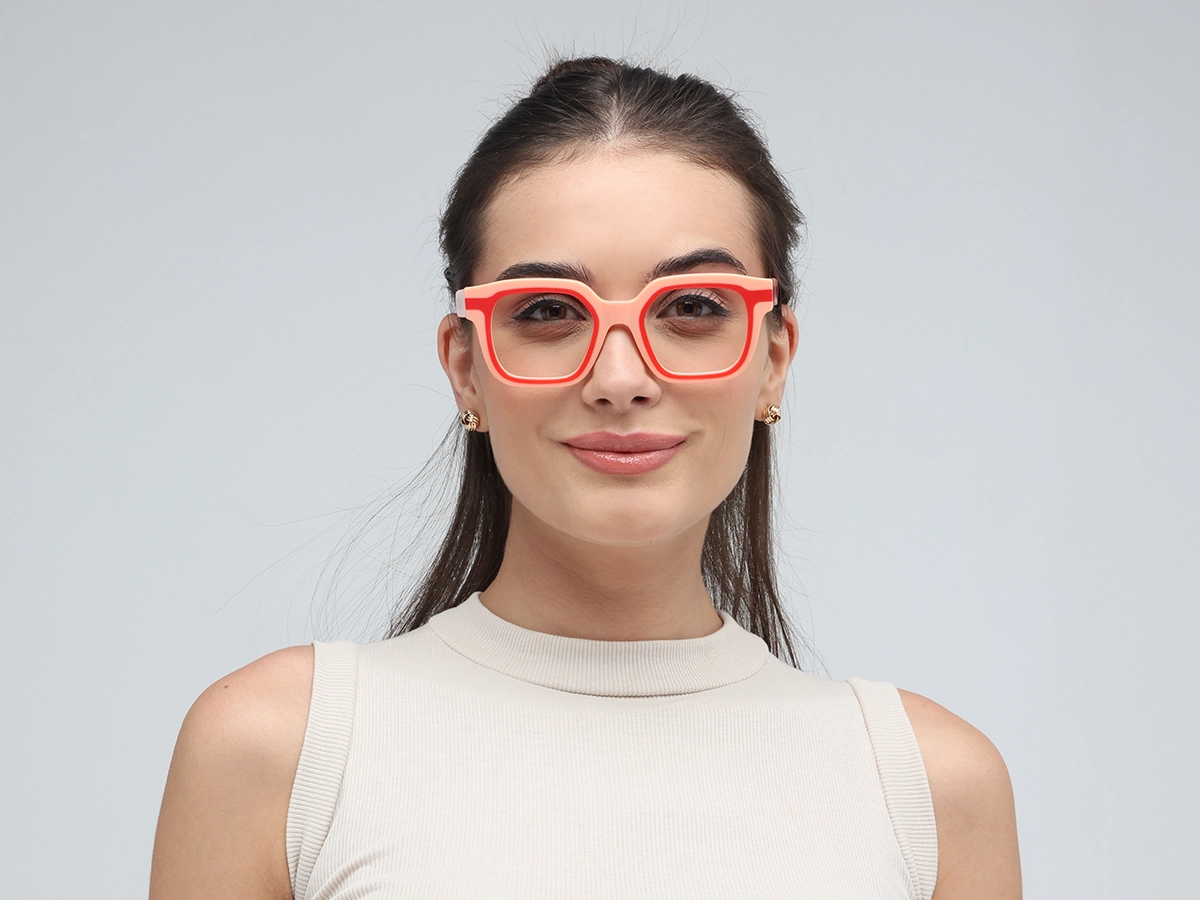 Peach Funky Glasses-51