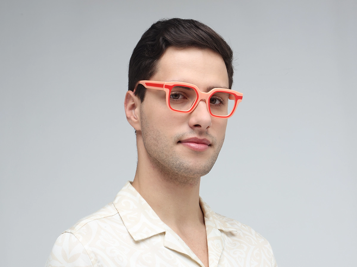 Peach Funky Glasses-43