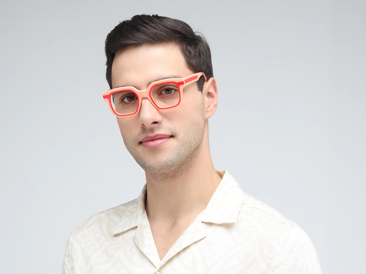 Peach Funky Glasses-42