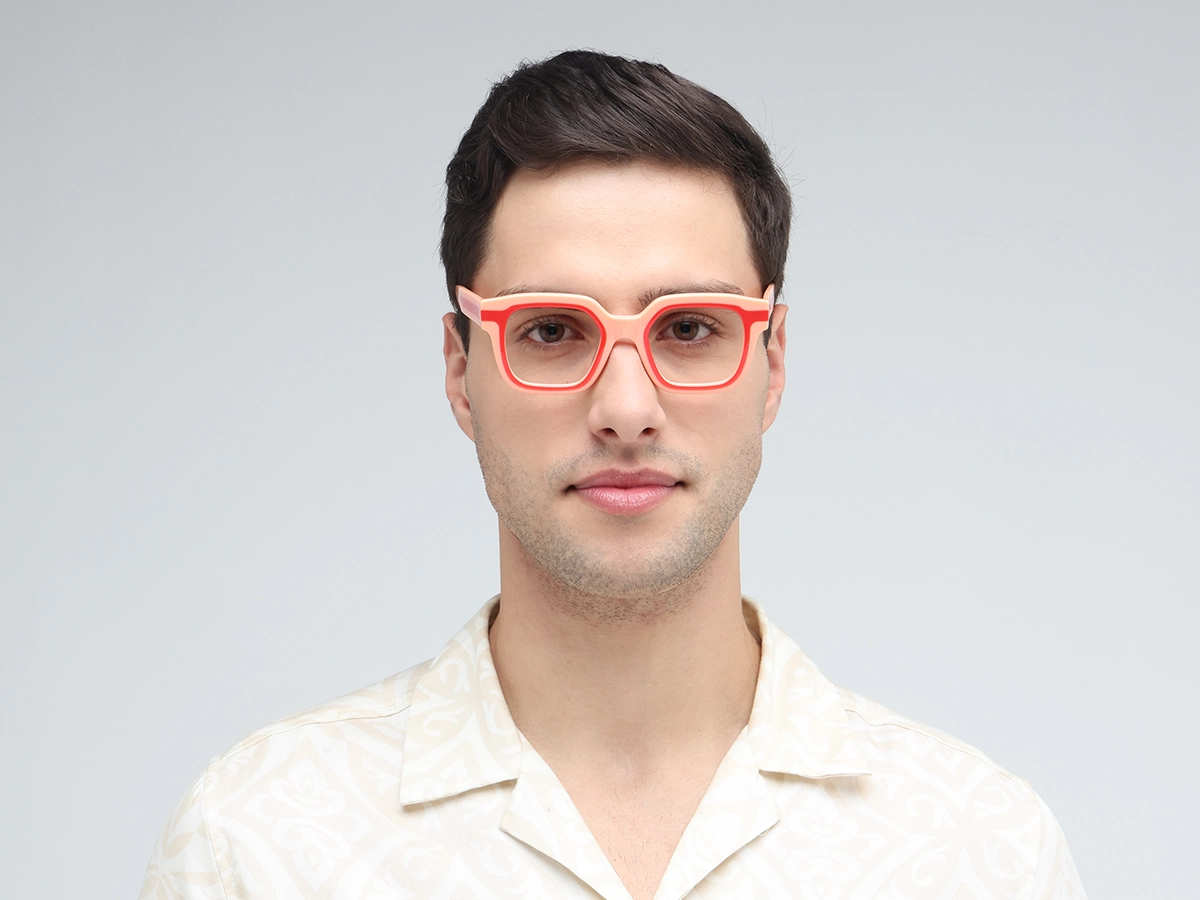 Peach Funky Glasses-41