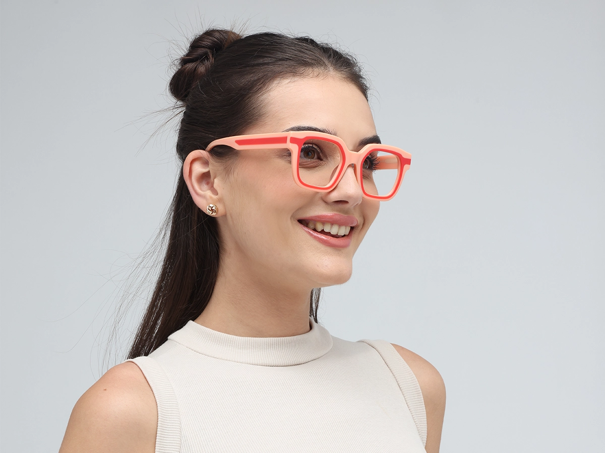 Peach Funky Glasses-53