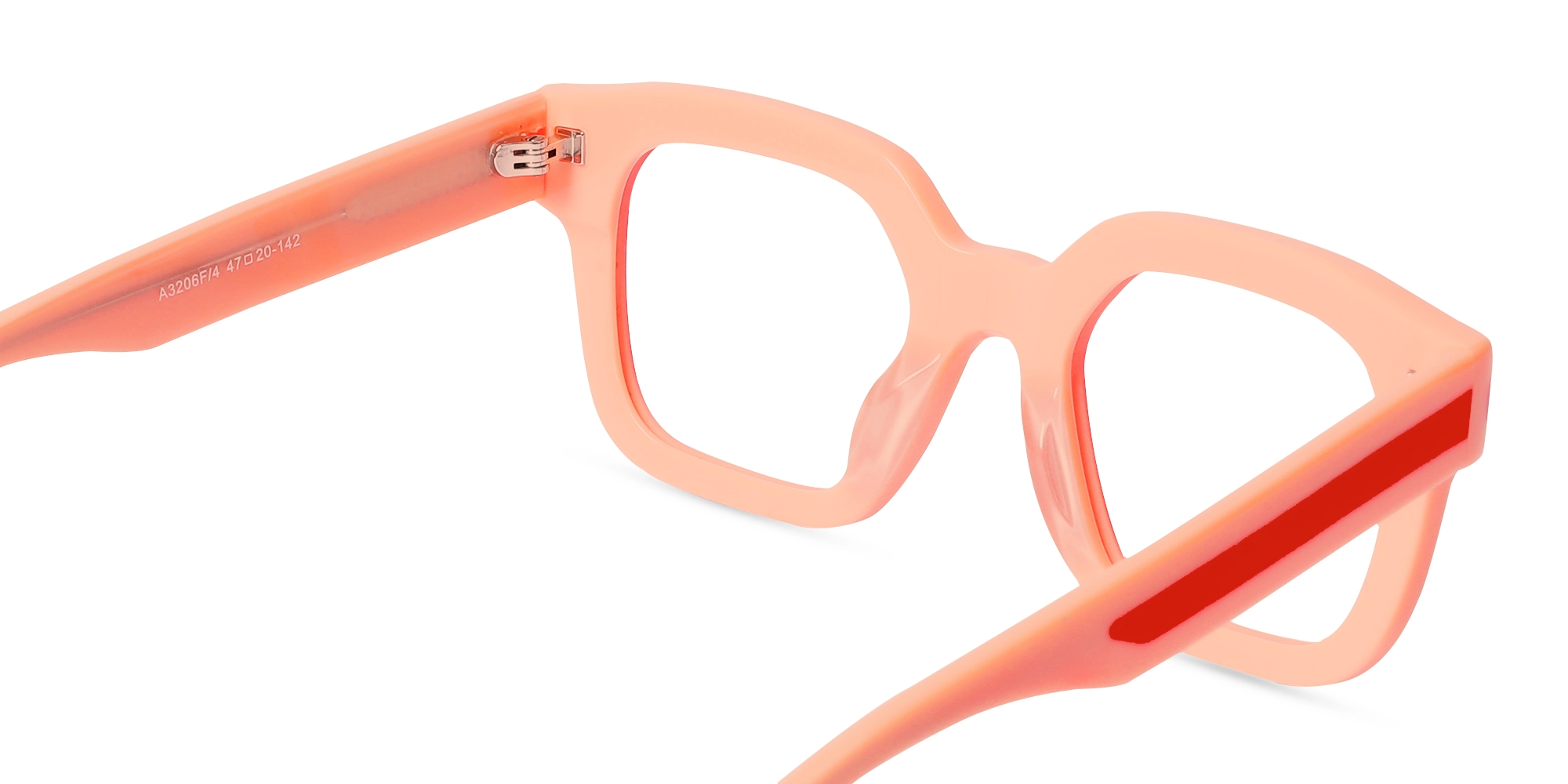 Peach Funky Glasses-5