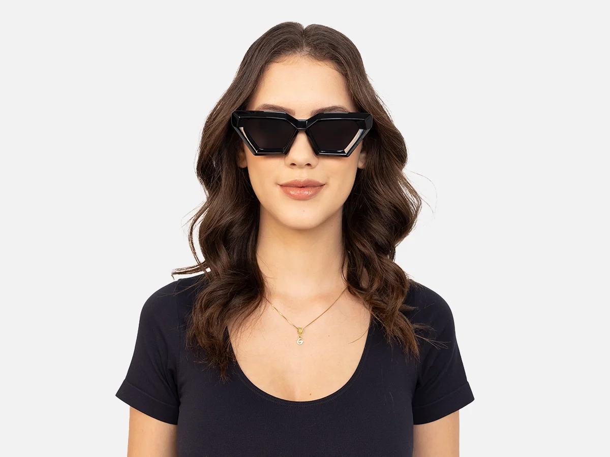 Black Cat Eye Sunglasses-51