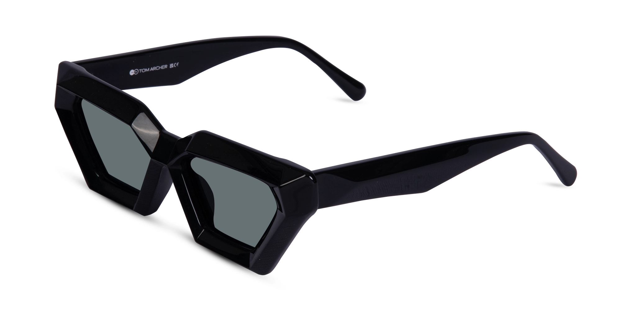 Black Cat Eye Sunglasses-3