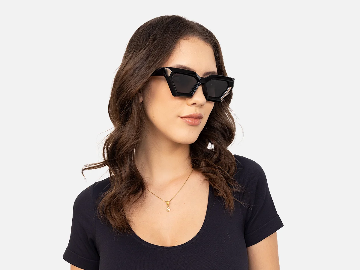 Black Cat Eye Sunglasses-53