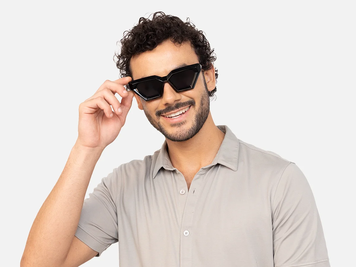 Black Cat Eye Sunglasses-44