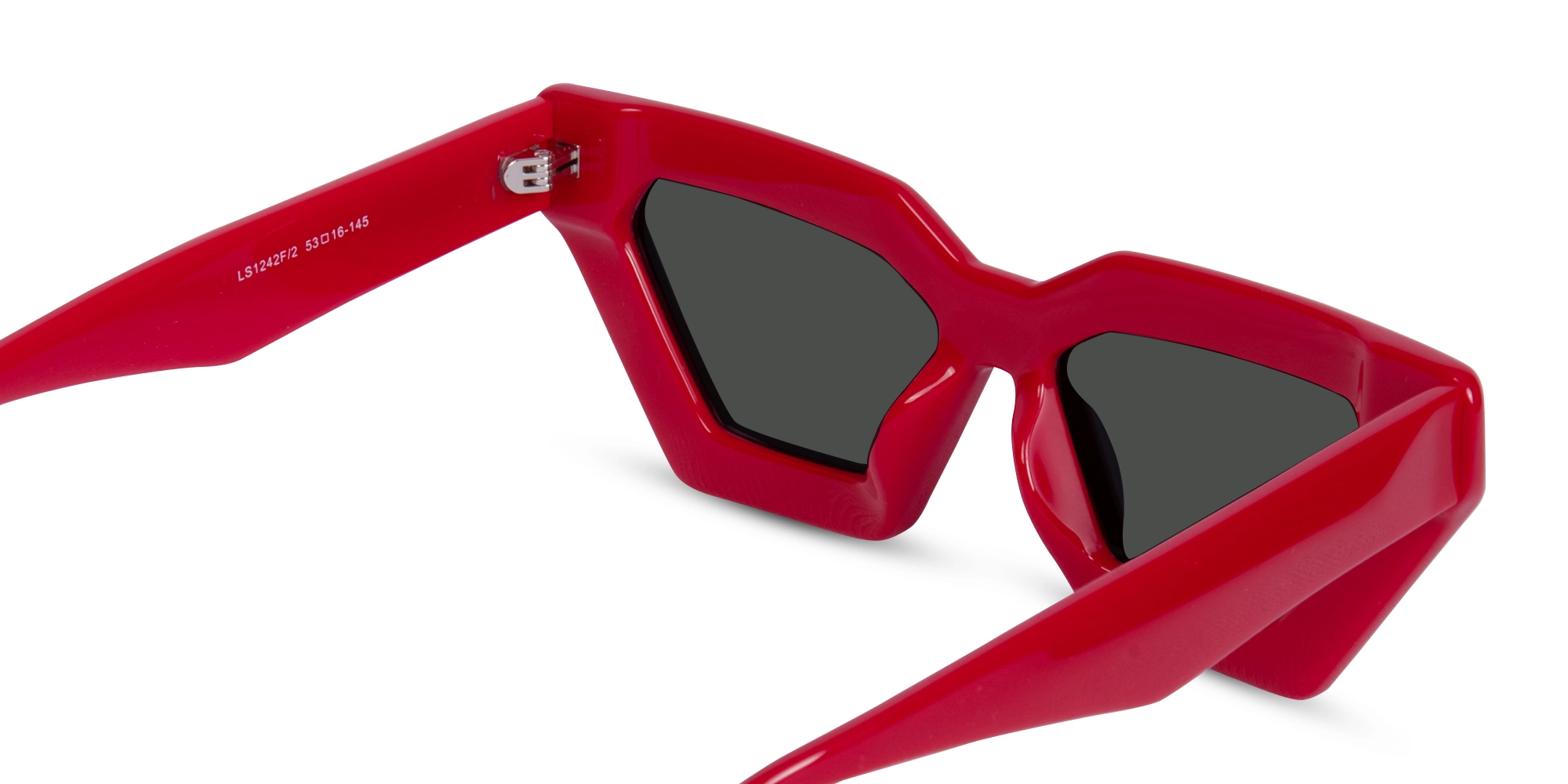 Red Cat Eye Sunglasses Frames-5