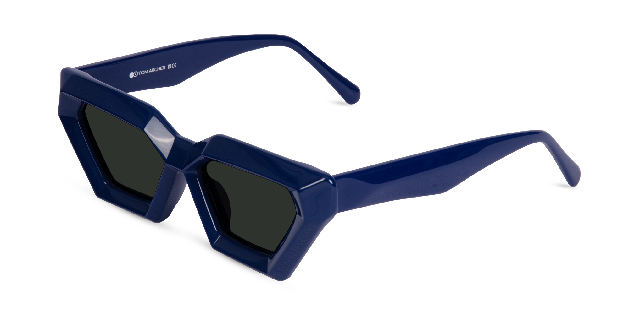Blue Cateye Sunglasses-3