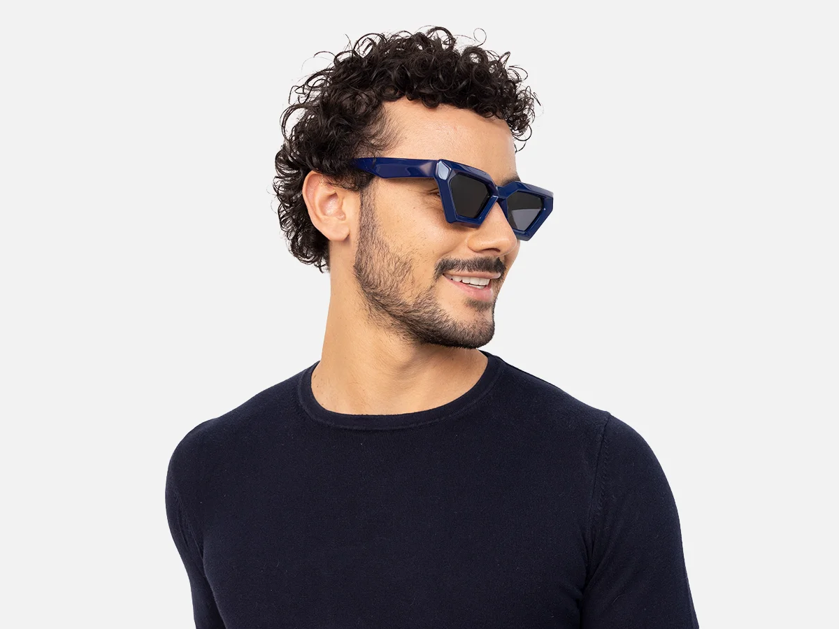Blue Cateye Sunglasses-43