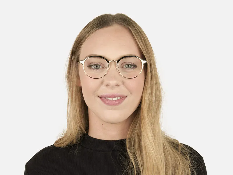 Marble Grey & Gold Weightless Glasses in Mixed material  - 34