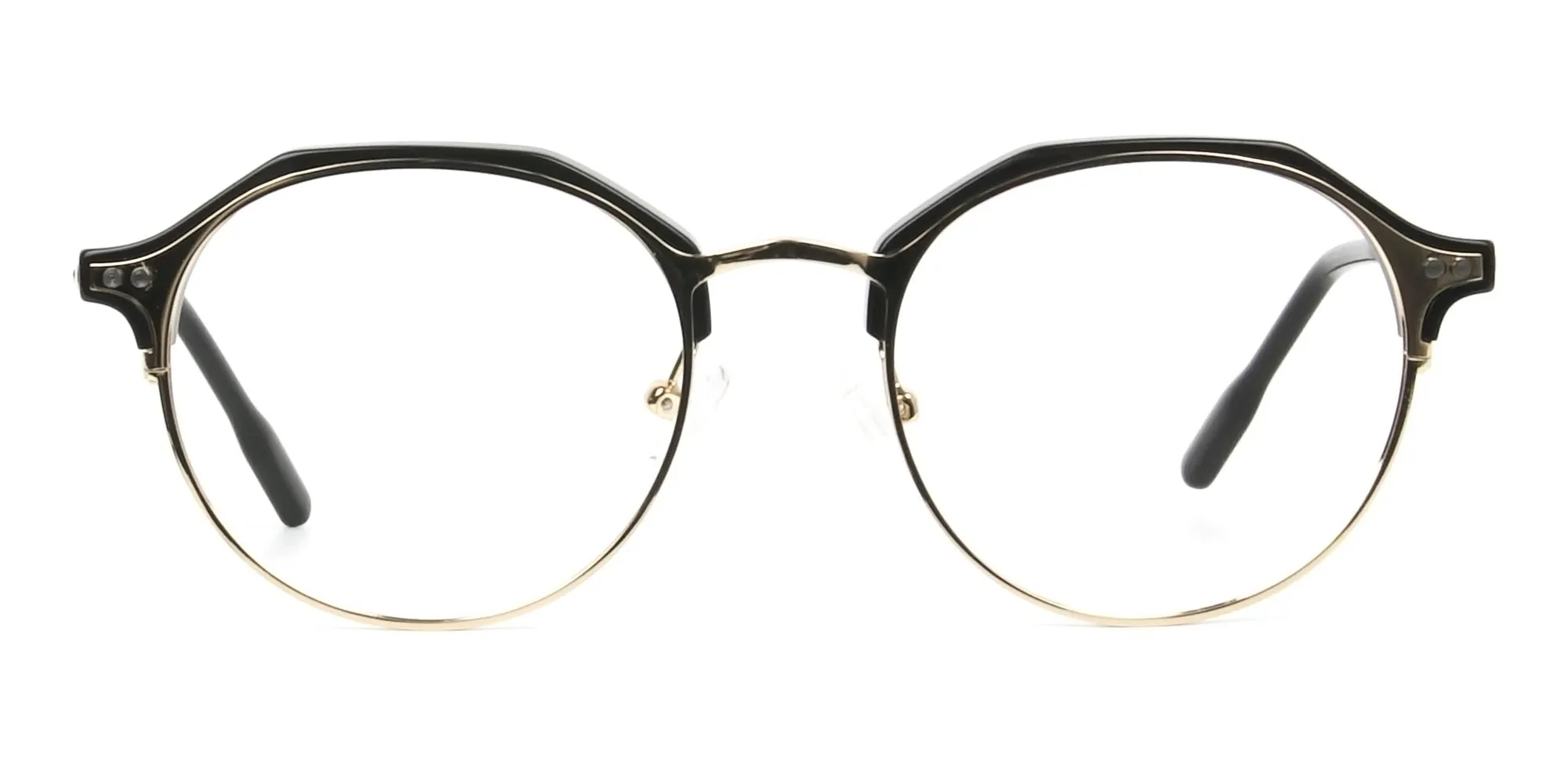 A2222F/3 - Gold & Black Weightless Glasses in Mixed Material