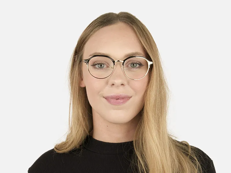 Blue Marble & Silver Weightless Tortoiseshell Glasses  in Mixed material - 34