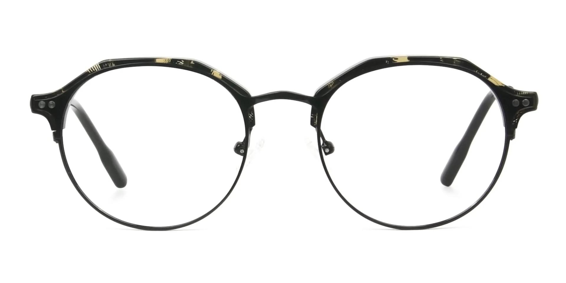 A2222F/4 - Black Marble Weightless glasses in Mixed Material