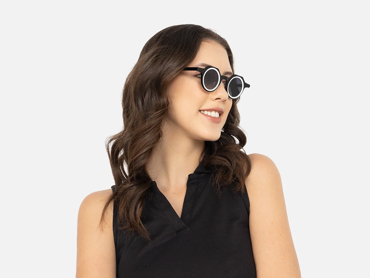 Black And White Sunglasses-53