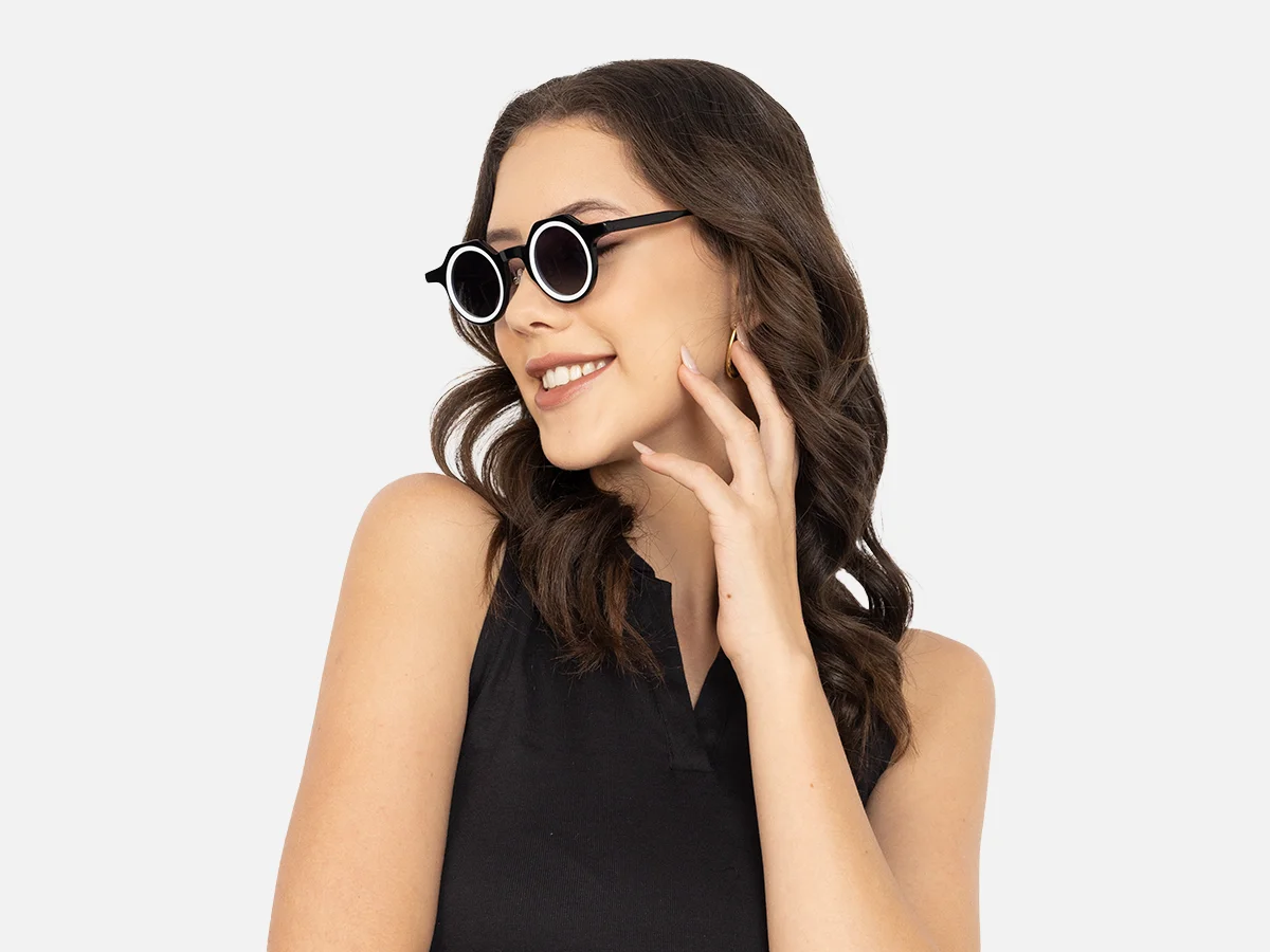 Black And White Sunglasses-52