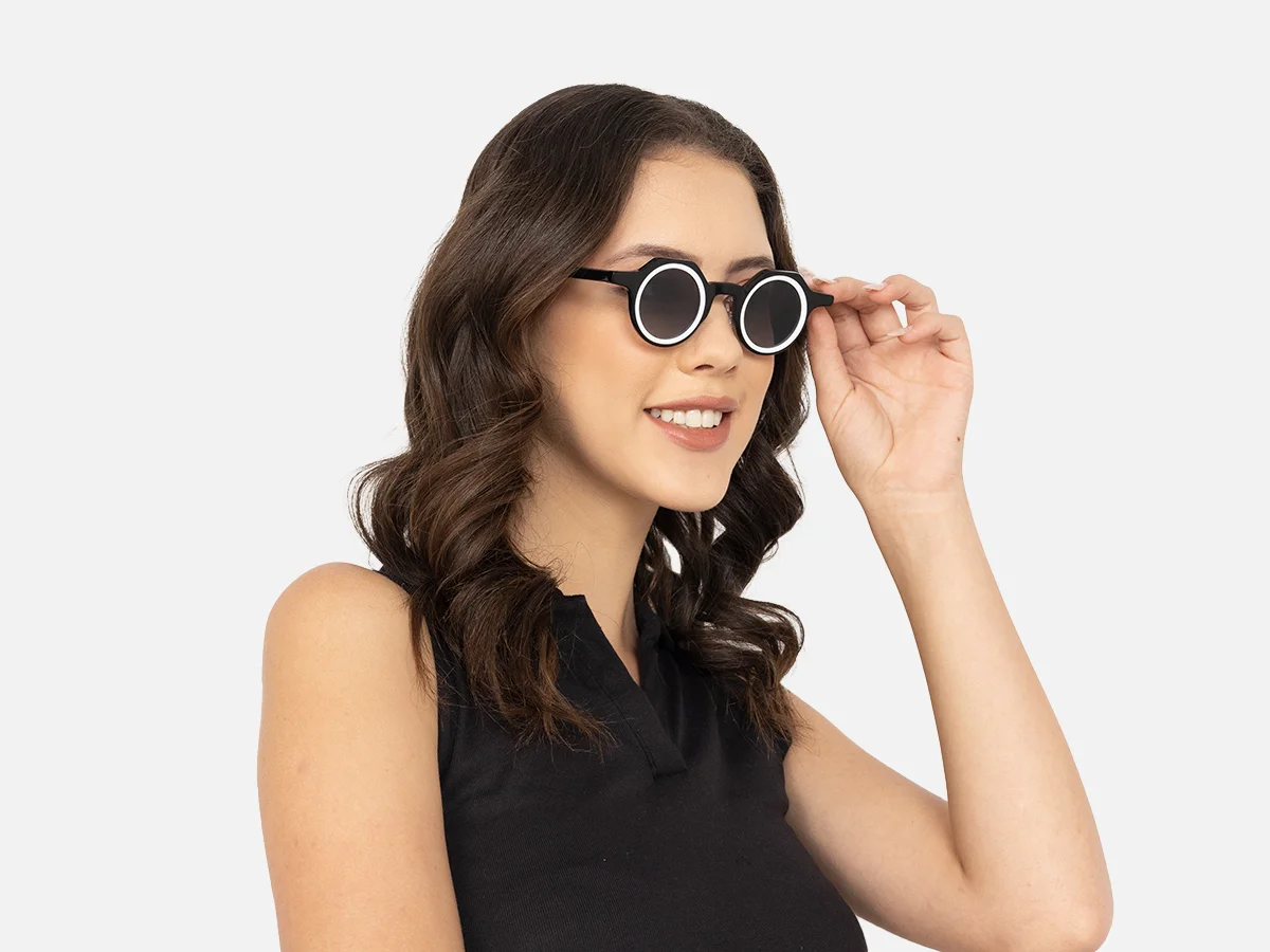 Black And White Sunglasses-54