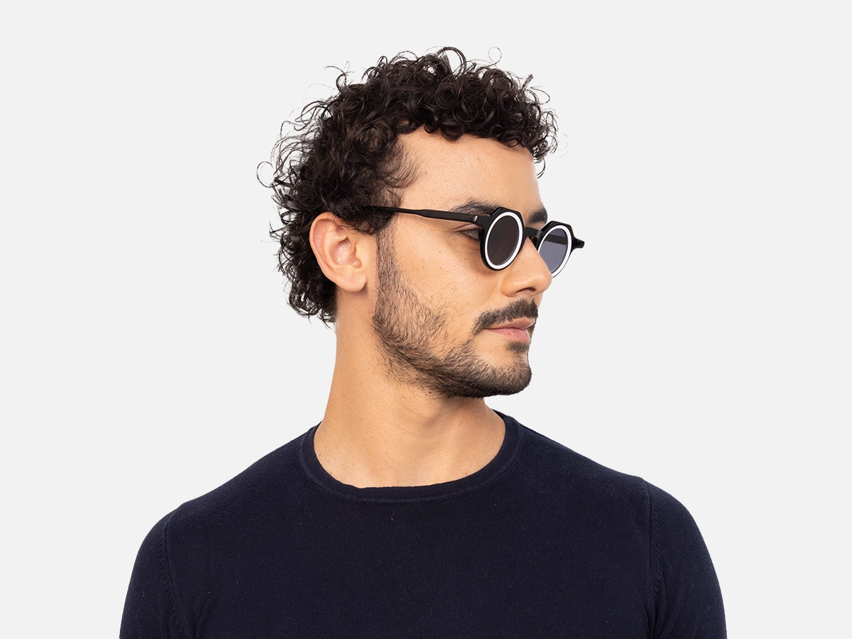 Black And White Sunglasses-43