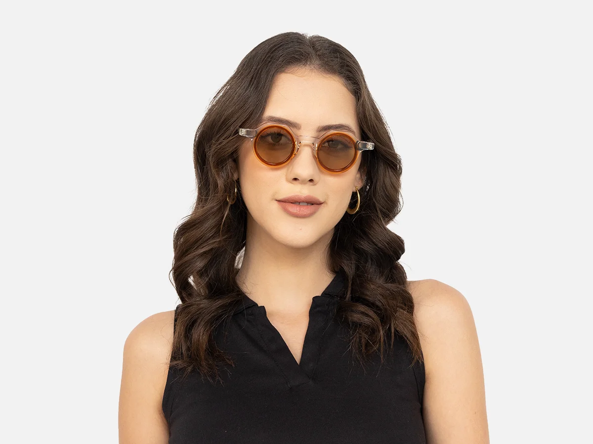 Clear Frame Designer Sunglasses-51