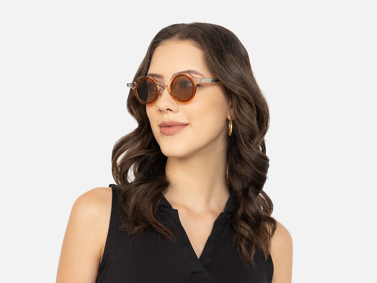 Clear Frame Designer Sunglasses-52