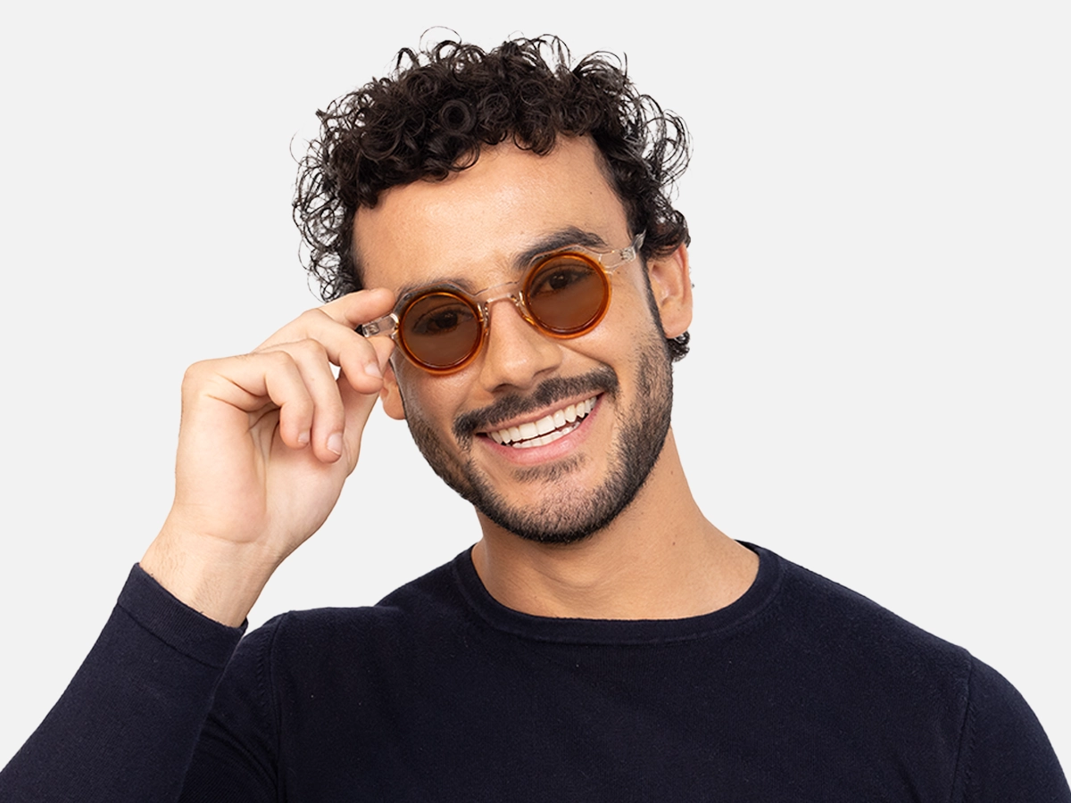Clear Frame Designer Sunglasses-44