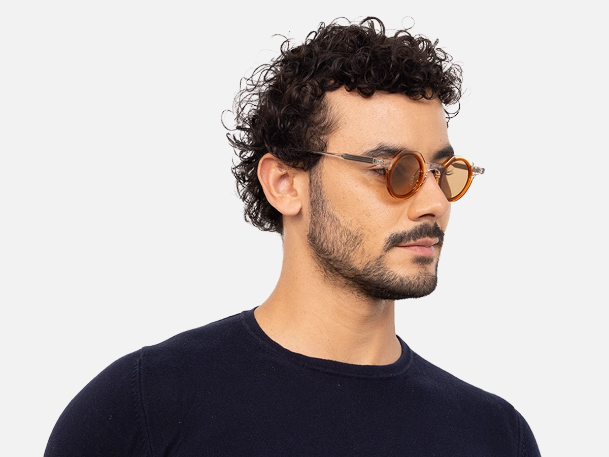 Clear Frame Designer Sunglasses-43