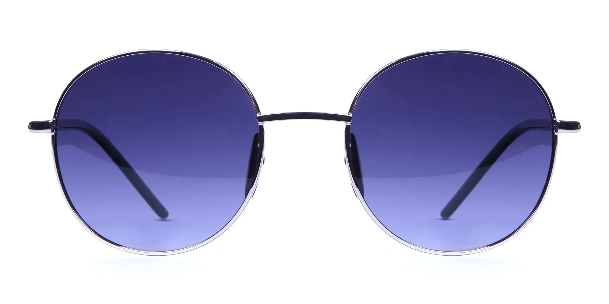 Silver Sunglasses Round Frames -1