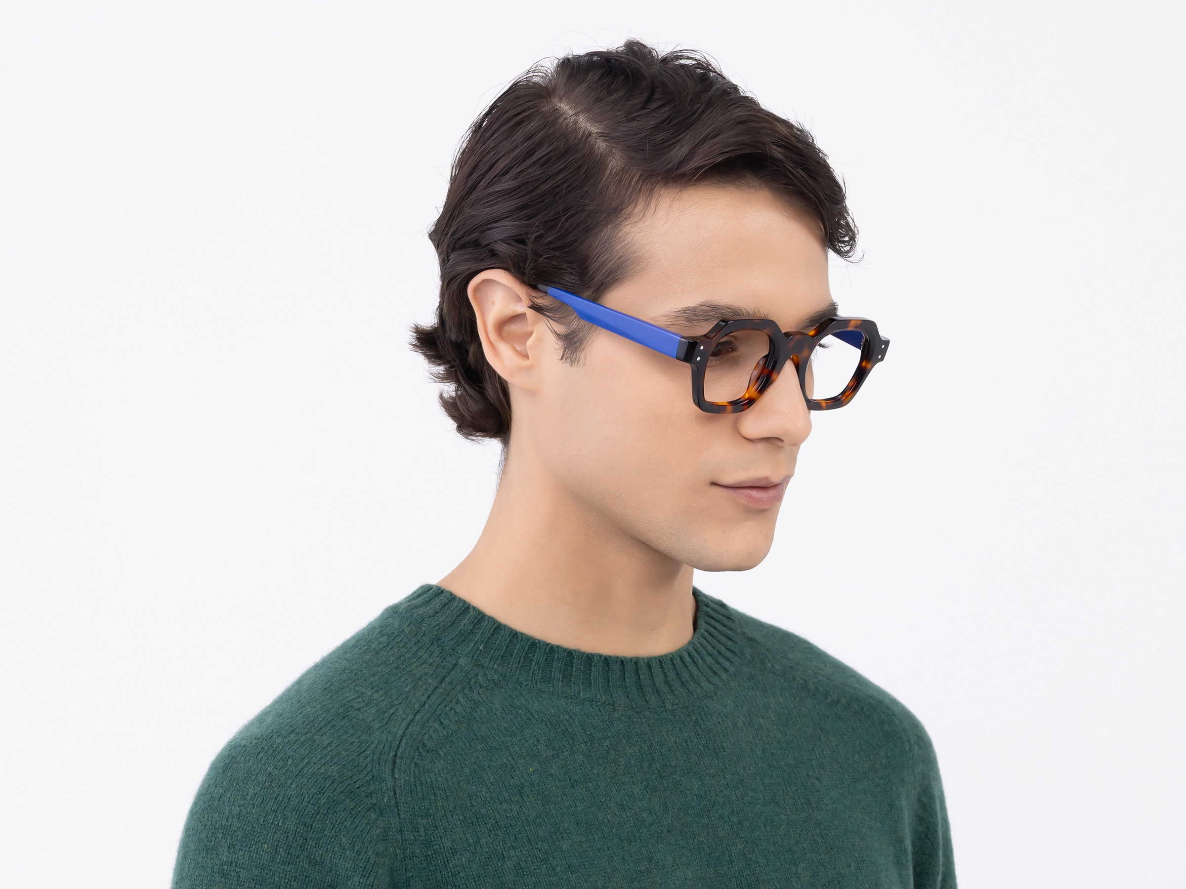 Blue Tortoise Shell Glasses