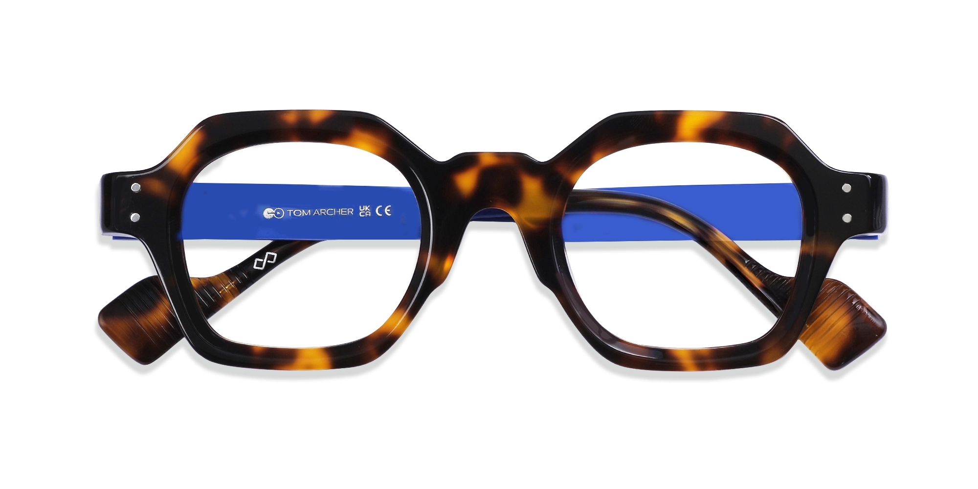 Blue Tortoise Shell Glasses-6
